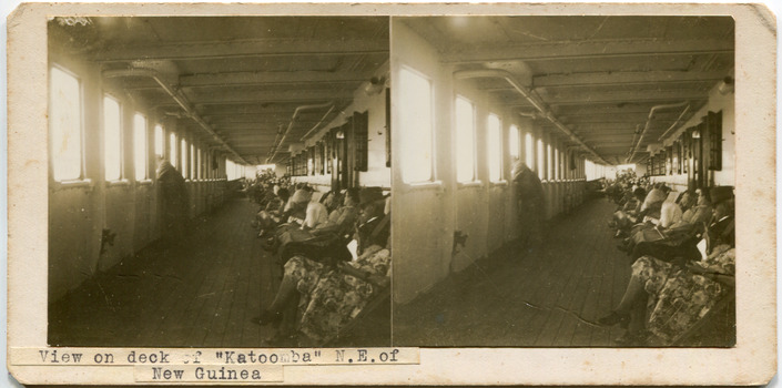 View on deck of “Katoomba” N.E. of New Guinea