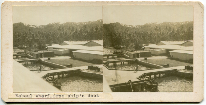 Rabaul Wharf, from ship’s deck