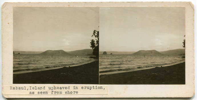 14	Rabaul, Island upheaved in eruption, as seen from shore