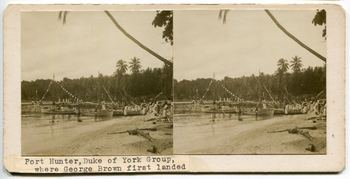 30	Port Hunter, Duke of York Group, where George Brown first landed
