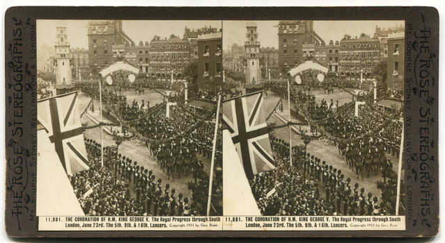 11	11,881	The Coronation of H.M. King George V. The royal progress through South London, June 23rd, The 5th, 9th and 16th Lancers.