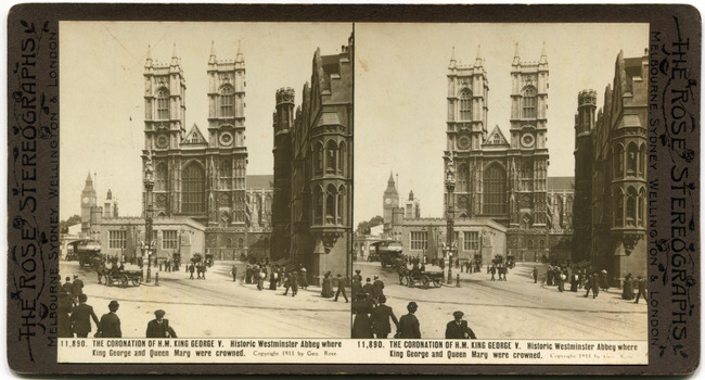 14	11,890	The Coronation of H.M. King George V. Historic Westminster Abbey where King George and Queen Mary were crowned.
