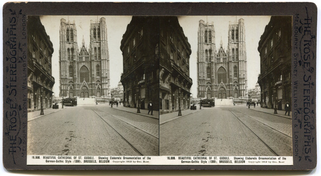 36	16,008	Beautiful Cathedral of St. Gudule. Showing elaborate ornamentation of the German-Gothic style (1300). Brussels, Belgium