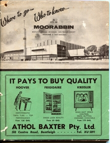 Where to go .. Who to know .. in City of Moorabbin - COVER