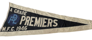 Federal District League A Grade Premiers Flag Moorabbin Football Club 1946