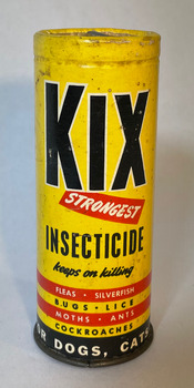 KIX Insecticide front of container.