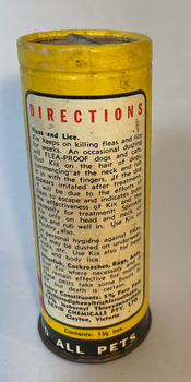 KIX Insecticide back of container.