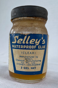 Selley's Waterproof Glue bottle.