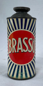 BRASSO front of tin