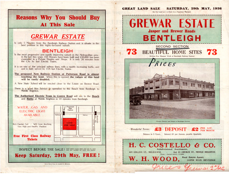 Grewar Estate, Bentleigh 2nd section side 1