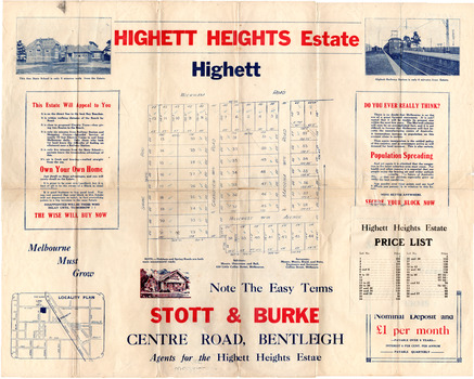 Highett Heights Estate, Highett Real Estate Flyer