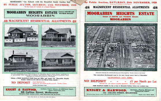 Moorabbin Heights Estate, Moorabbin Side 1