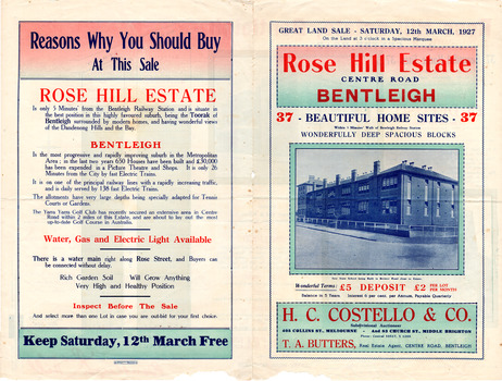Rose Hill Estate, Bentleigh Side 1