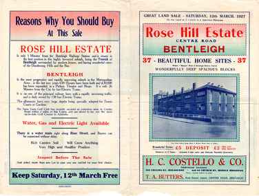 Rose Hill Estate, Bentleigh Side 1