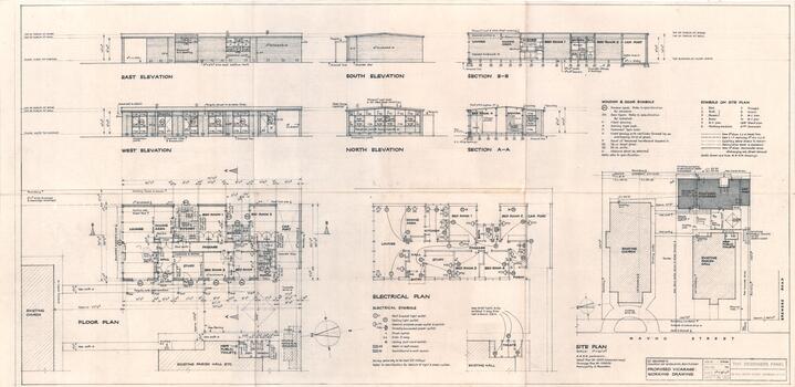 Building Plans for proposed vicarage 