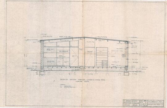 Building Plans for proposed vicarage 