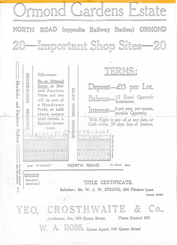Ormond Gardens Estate - 20 Shop sites.