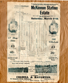 McKinnon Station Estate - auction flyer.
