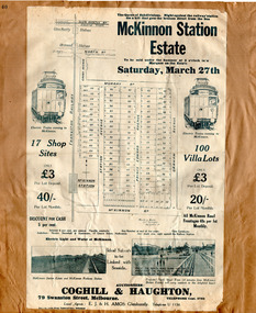 McKinnon Station Estate - auction flyer.