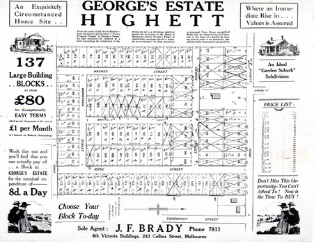 George's Estate Highett brouchure.