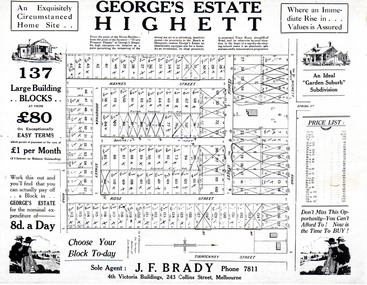 George's Estate Highett brouchure.