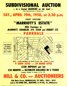 Marriott's Estate, Parkdale No 1.