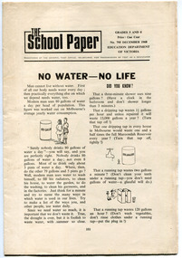 The School Paper Grade 5 and 6 No 795 December 1968 - Front cover