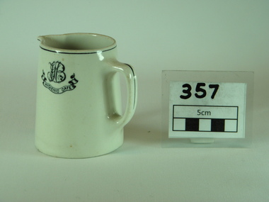china milk jug, "DURALING" Super vitrified Grindley Hotel Ware et al, hygeienic cafe milk jug, Early 20th Century 1920's