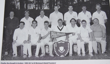 Blackburn CC McIntosh Shield Premiership team 1993-94