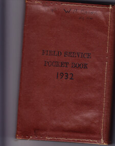 Book, Field Service Pocket Book 1932, circa 1932