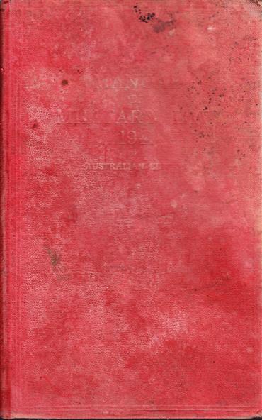 Book Manual Of Military Law 1941 Australian Edition - 