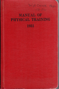 Book, Manual of Physical Training 1931, Early 20th Century