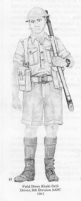 Field Dress Khaki Drill, There is no makers name, Trousers 1942. Jacket 1943