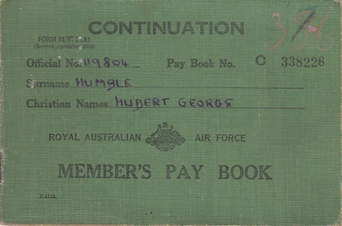 Pay Book 119804 H G Humble, Mid 20th Century