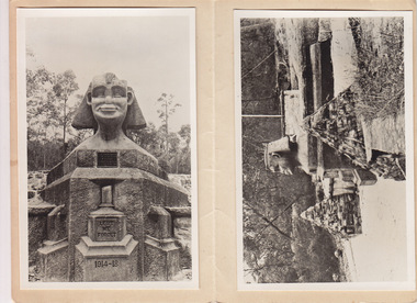 Photographs, The Sphinx War Memorial, Ku-Ring-Gai Chase, NSW, 1925-1926