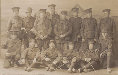 Photograph - 24 Battalion, 13 Platoon, There is no makers mark on the Photograph, January 1916