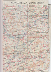 Silk Map - Asiatic Series, circa 1940s