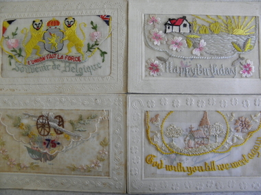 Silk Cards, Early 20th Century