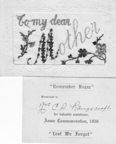 Greeting Cards from 1289 Sgt H C Rangecroft to his Mother Mrs C A Rangecroft, Early 20th Century