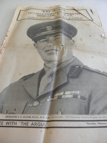 News Paper, The Argus, Souvenir Supplement, The Argus & Australian Limited, 22 February 1940