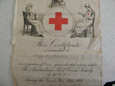 Letters and Certificate, circa 1914