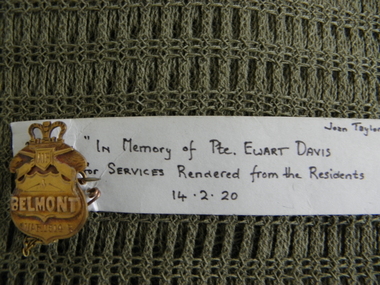 Badge - 500 Ewart W Davis, Early 20th Century