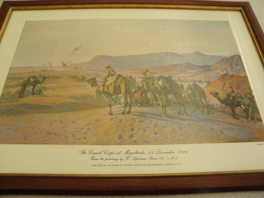 Print, 'The Camel Corps at Magdhaba, 23 December 1916', Late 20th Century