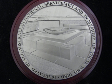 Medallions & Booklet - National Service Memorial, Monoset Printers, Medallions and Magazine 2010