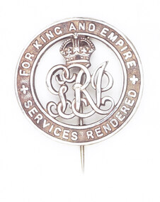 Silver War Badge WW1, Circa 1914