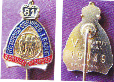 RSL Badge circa 1978-1982, 1978-1982