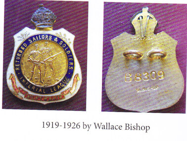 RSL Badge circa 1919-1926, 1919-1926 by Wallace Bishop