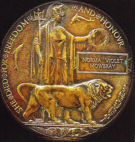 Memorial Plaque, From 1917-1918