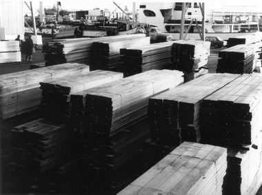 Photograph - Photograph - View of planks prepared for shipping, n.d