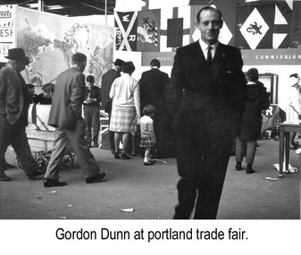 Photograph - Photograph - Gordon Dunn, Publicity Officer, Portland Harbour Trust at Portland Trade Fair, n.d